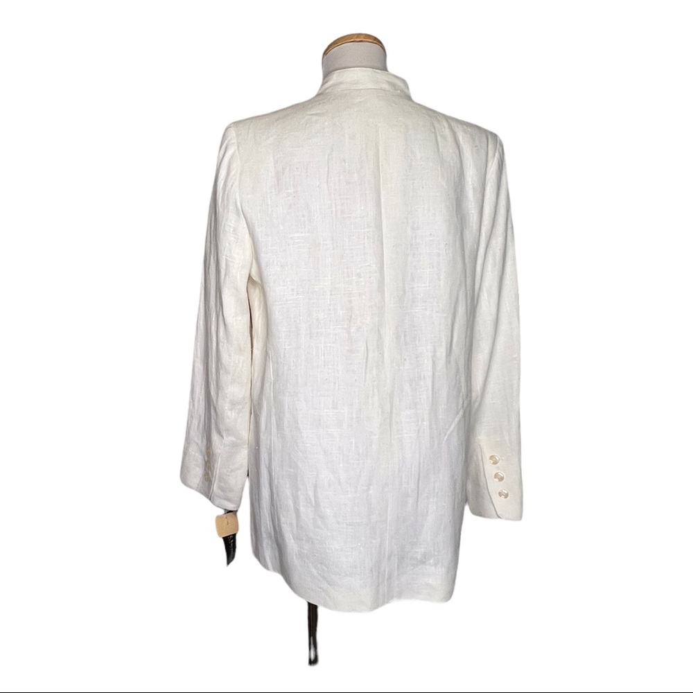 Harvé Benard By Benard Holtzman Vintage Linen Kimono Jacket Made in Ukraine NWT - Picture 7 of 13